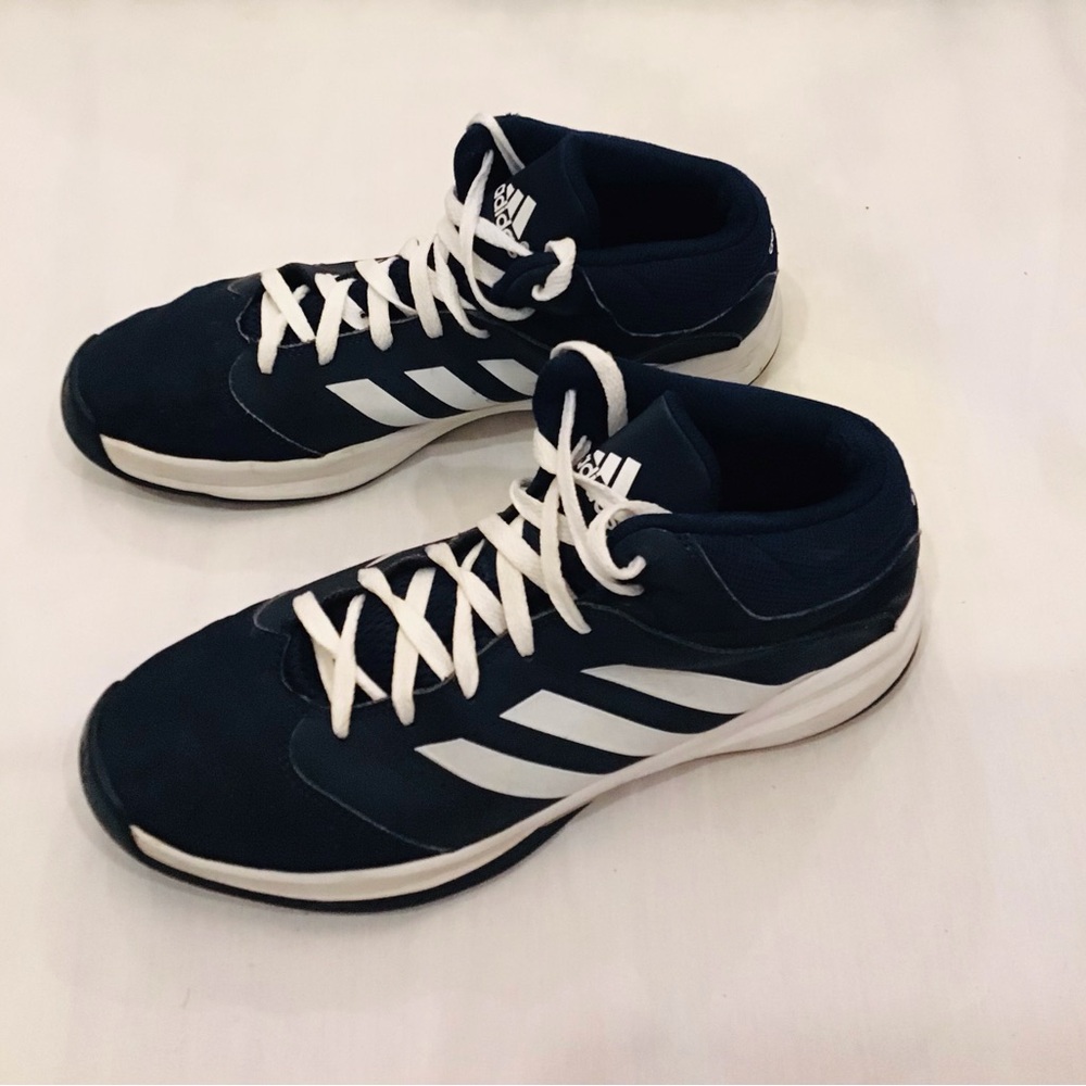 adidas Men's Navy and White Athletic Trainers